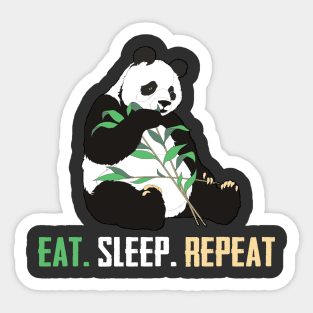 Eat. Sleep. Repeat. Sticker